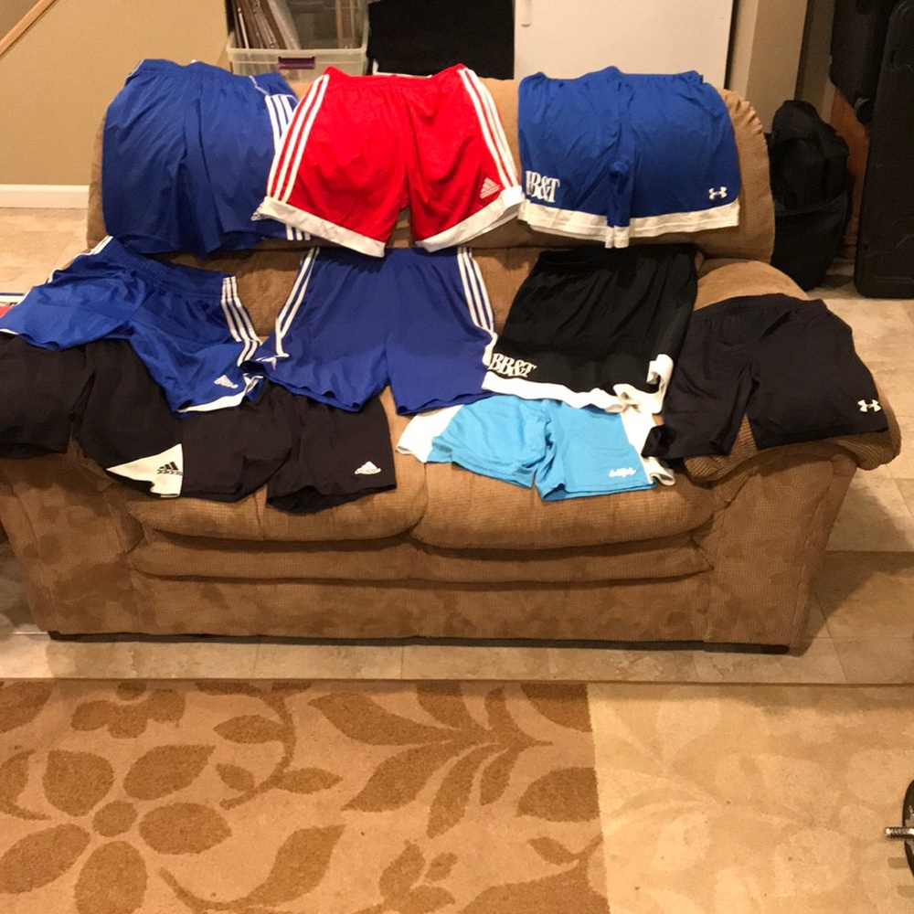 10 pairs of soccer shorts
